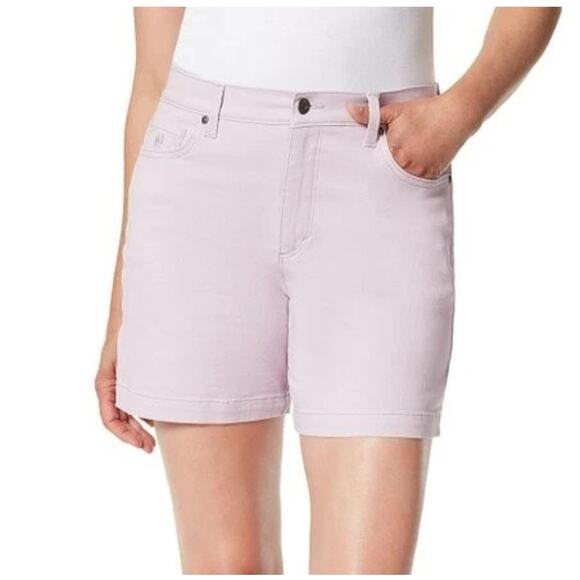 Gloria Vanderbilt Amanda Short Lavender Kiss Size 16 Short Length High Rise NWT - Picture 1 of 7